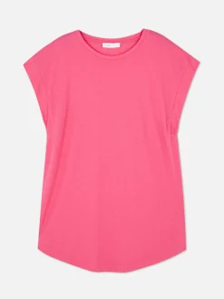 New Langes Essential-T-Shirt Damen Tops Und T-Shirts