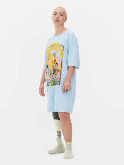 New Langes „Sesamstraße“ Schlaf-T-Shirt Im Oversized-Look Damen Schlafshirts Und Nachthemden