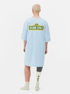 New Langes „Sesamstraße“ Schlaf-T-Shirt Im Oversized-Look Damen Schlafshirts Und Nachthemden