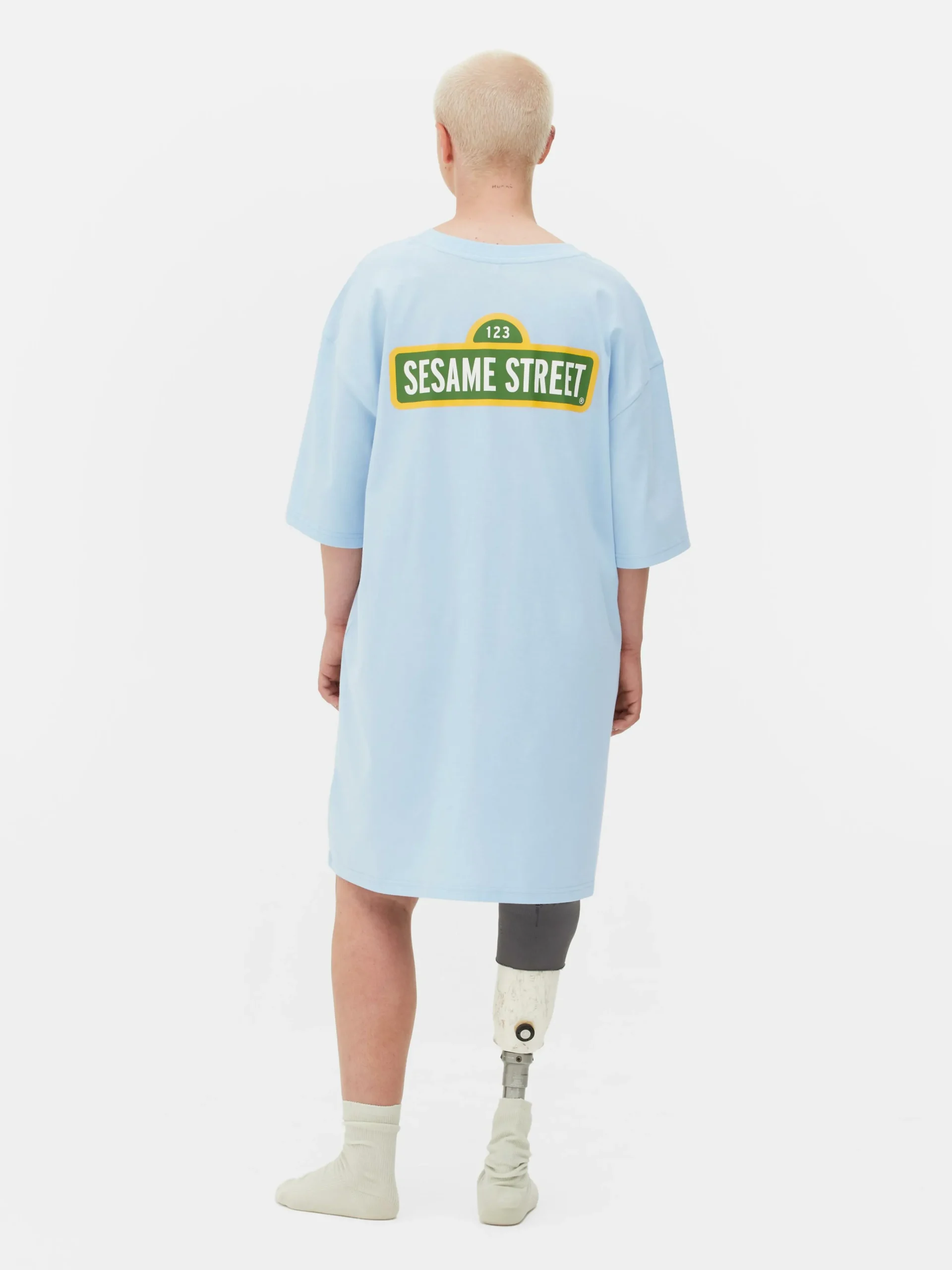 New Langes „Sesamstraße“ Schlaf-T-Shirt Im Oversized-Look Damen Schlafshirts Und Nachthemden