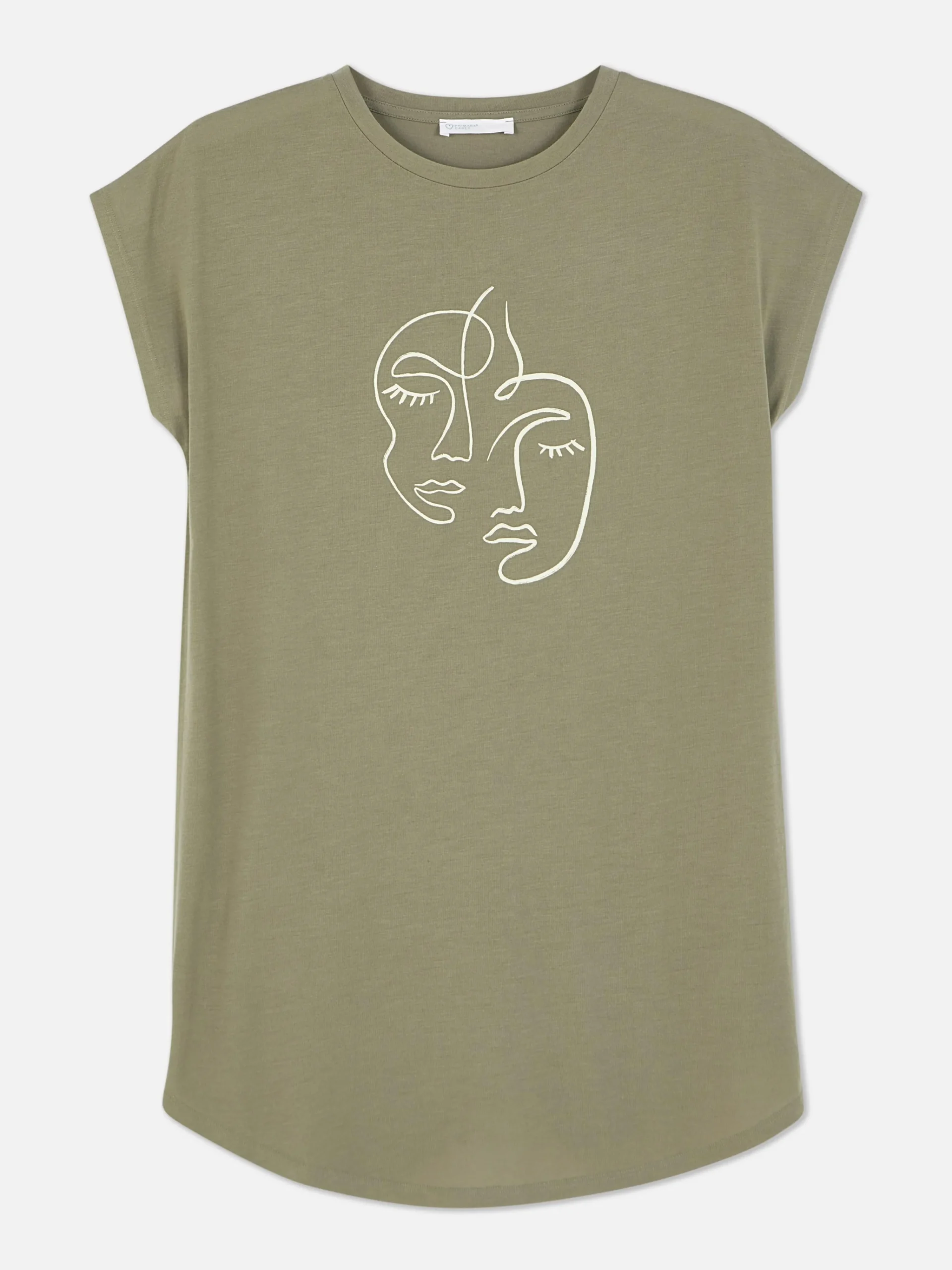 Discount Langes T-Shirt Mit Rundhalsausschnitt Damen Tops Und T-Shirts