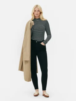 Discount Langärmeliger Body Mit Rollkragen Damen Tops Und T-Shirts