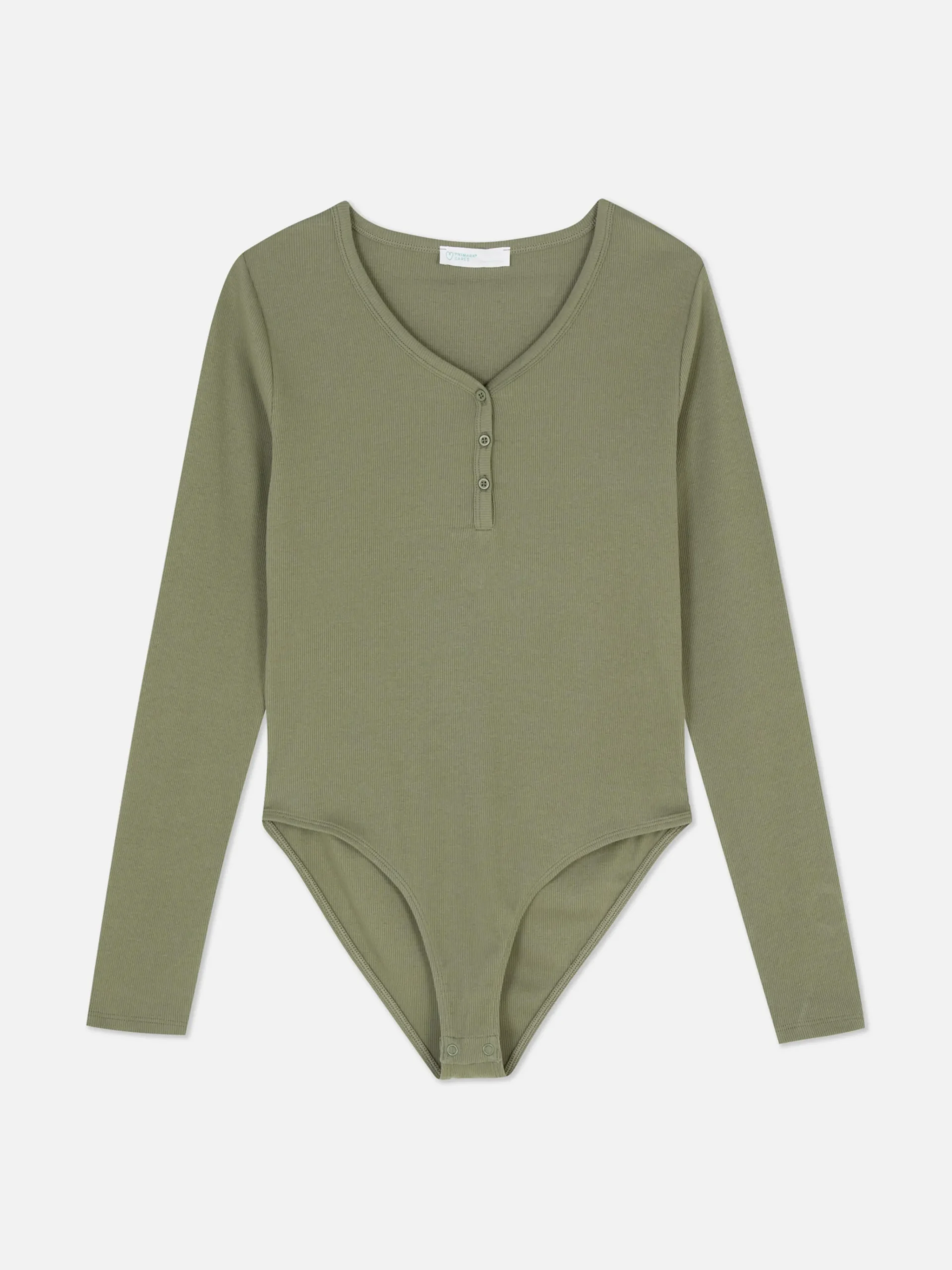 Langärmeliger Henley-Body Damen Tops Und T-Shirts