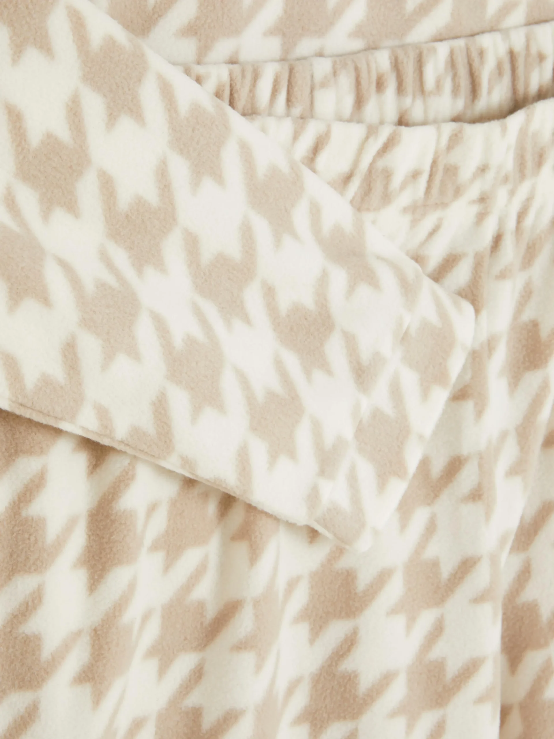 Sale Langärmeliger Microfleece-Schlafanzug Damen Schlafanzüge