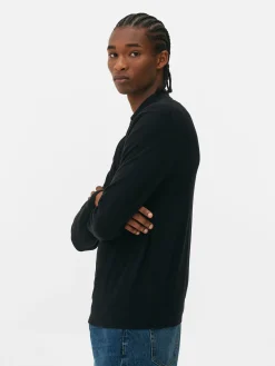 Best Langärmeliger Polopullover Herren Pullover Und Cardigans