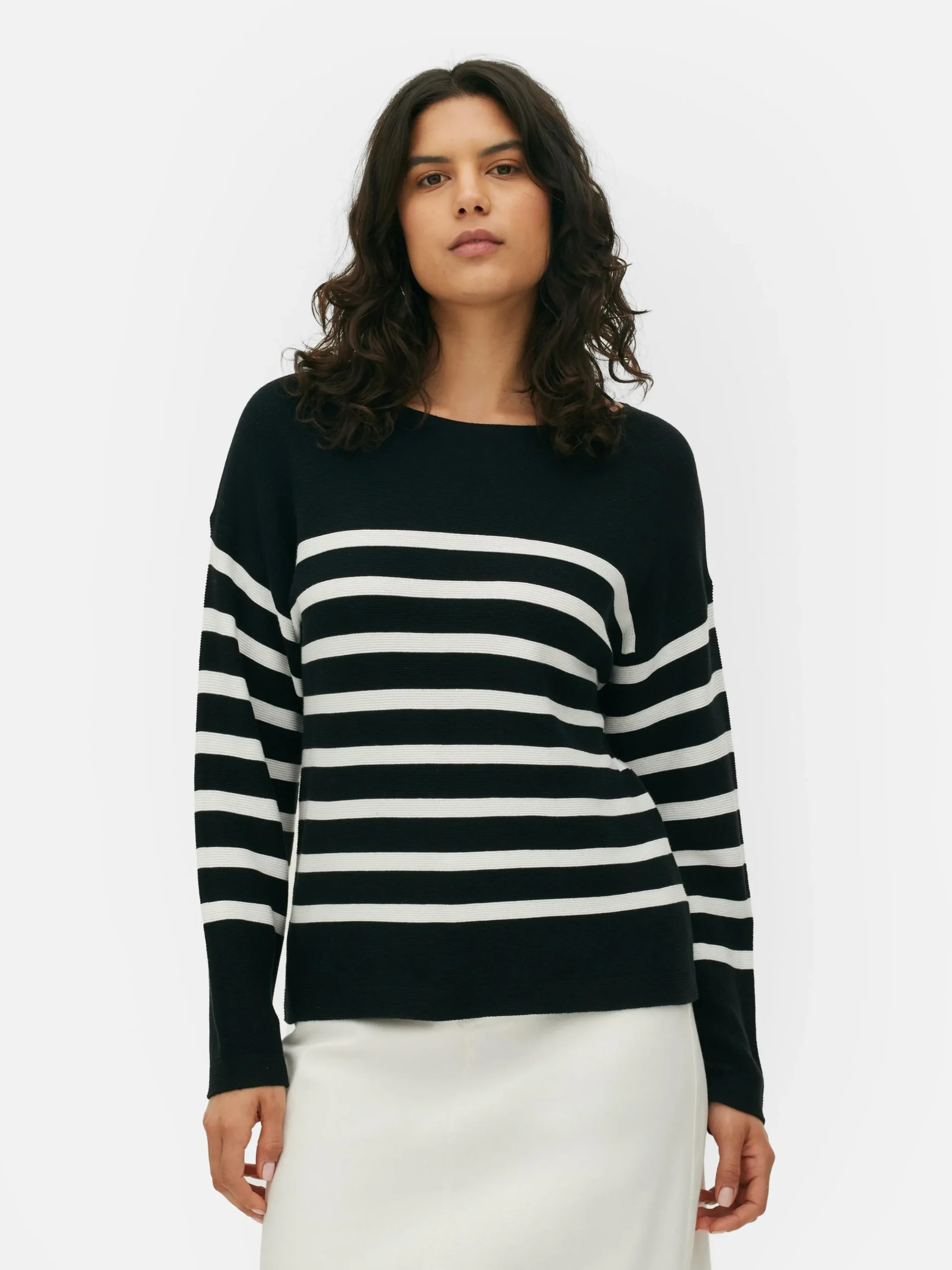 Online Langärmeliger Pullover Mit U-Boot-Ausschnitt Damen Pullover Und Cardigans