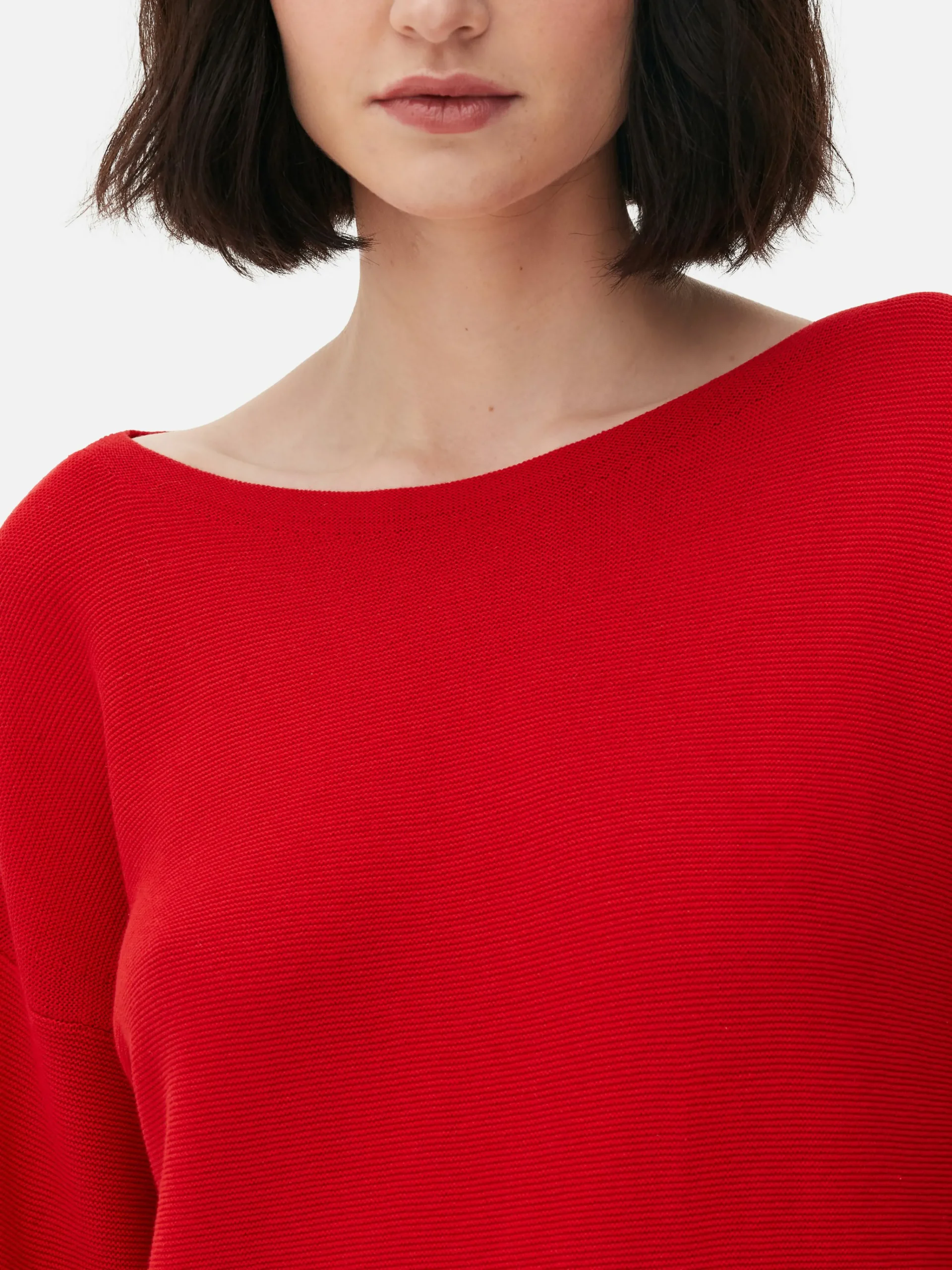 Hot Langärmeliger Pullover Mit U-Boot-Ausschnitt Damen Pullover Und Cardigans