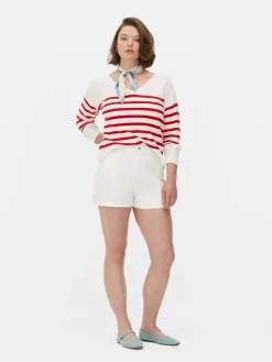 Best Langärmeliger Pullover Mit U-Boot-Ausschnitt Damen Pullover Und Cardigans