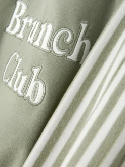 Hot Langärmeliger Schlafanzug Mit Slogan Damen Schlafanzüge