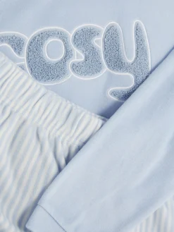 Langärmeliger Schlafanzug Mit Slogan Damen Schlafanzüge