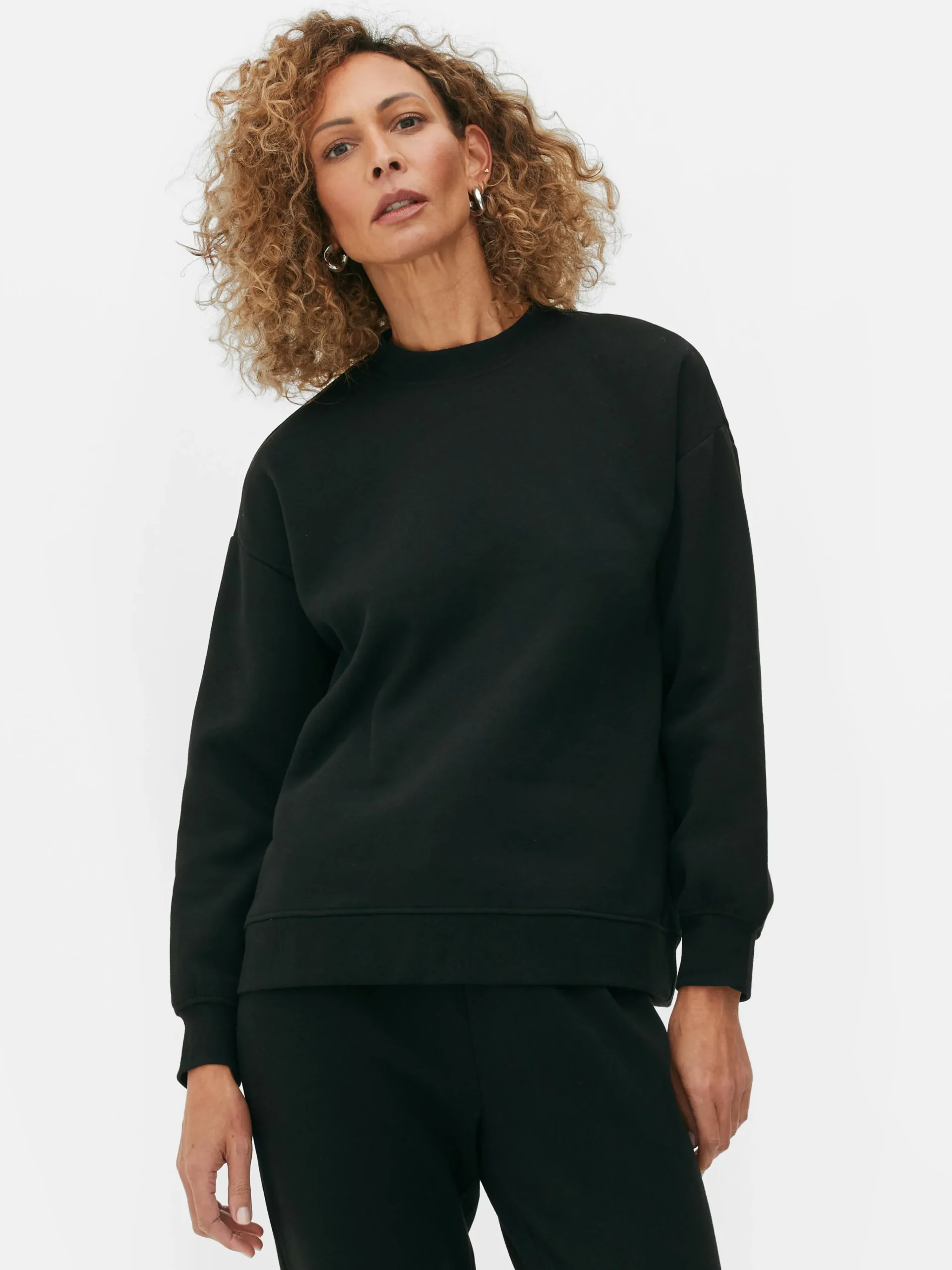 Online Langärmeliges Basic-Sweatshirt Damen Loungewear|Hoodies Und Sweatshirts