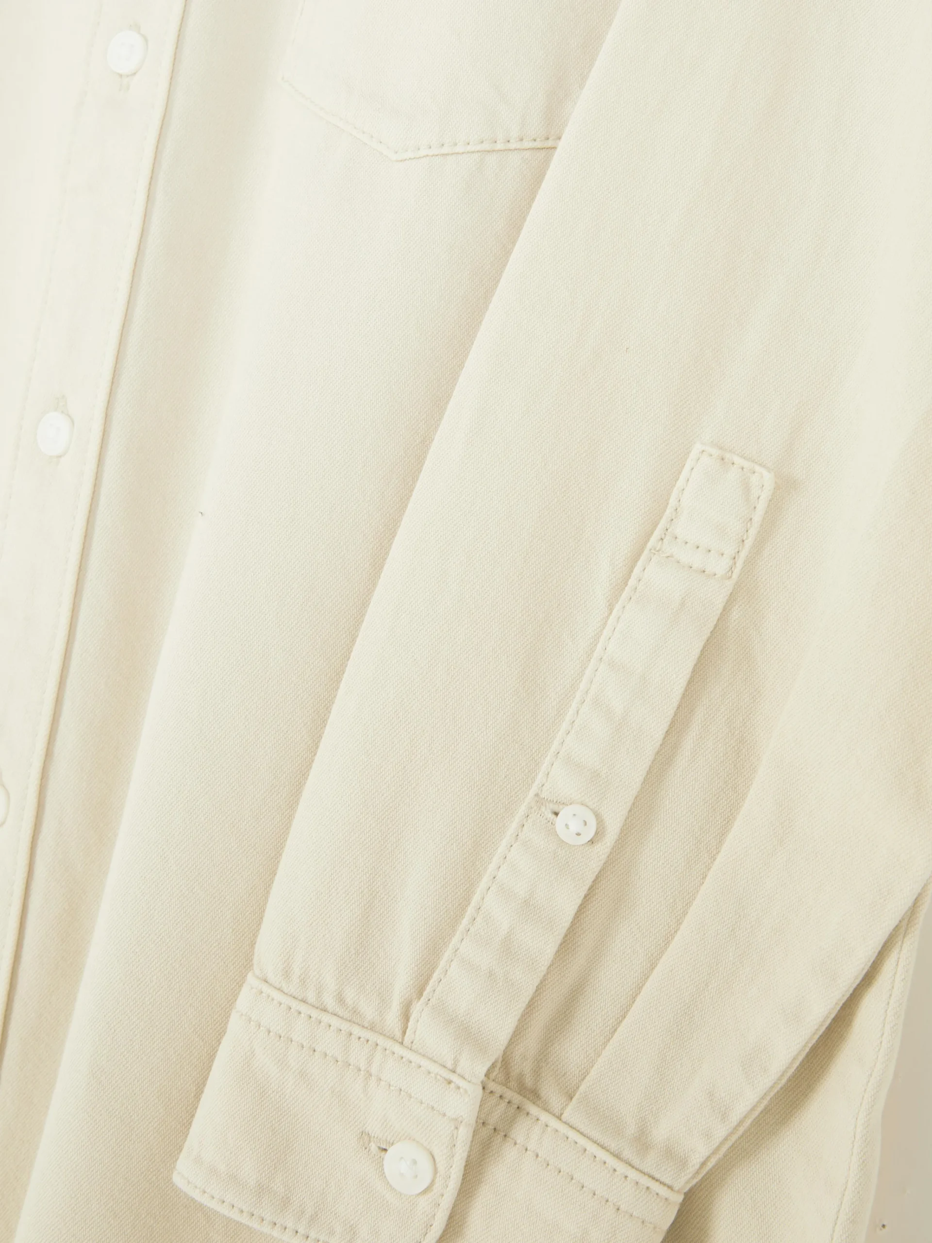 Langärmeliges Hemd Aus Baumwoll-Twill Herren Hemden