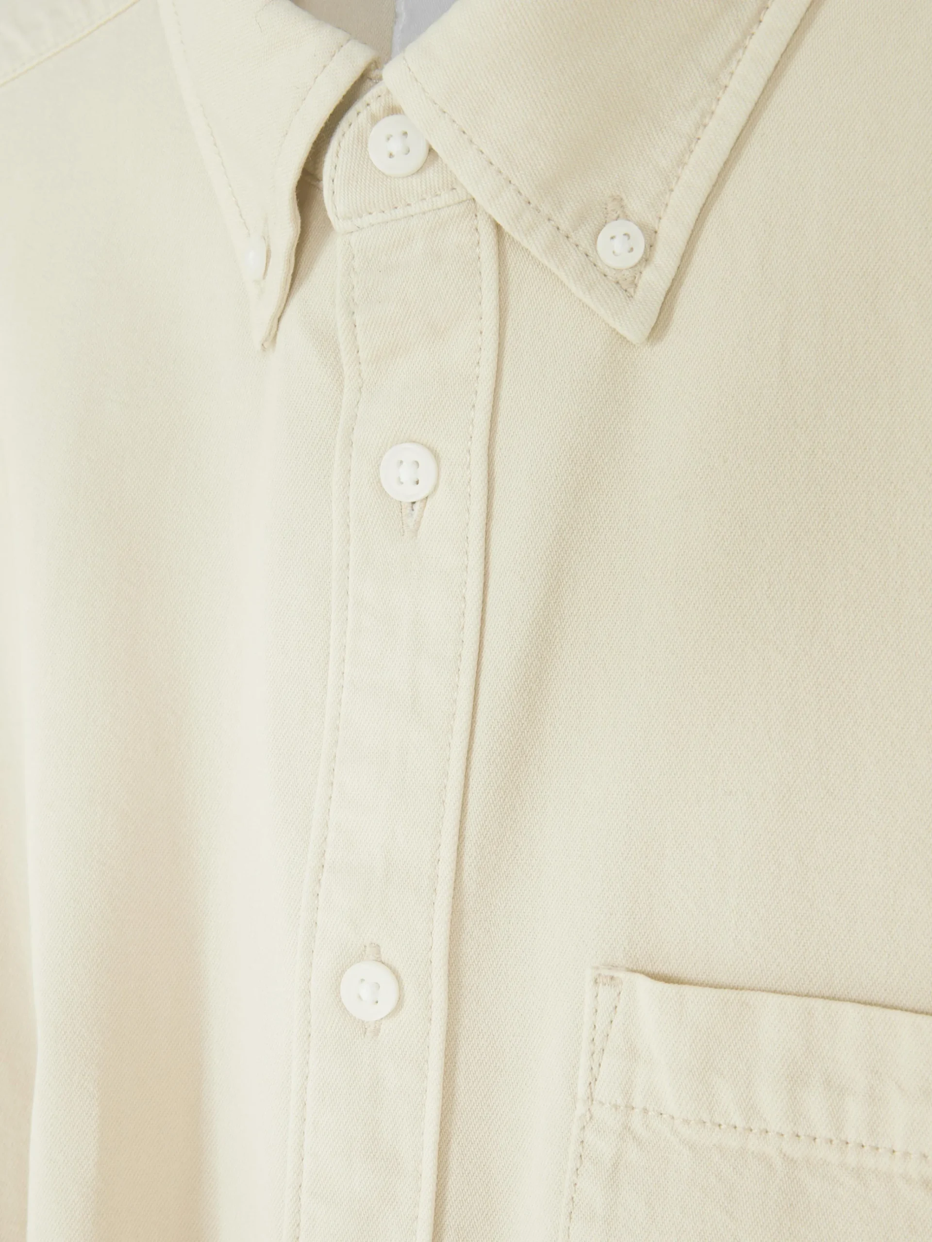 Langärmeliges Hemd Aus Baumwoll-Twill Herren Hemden