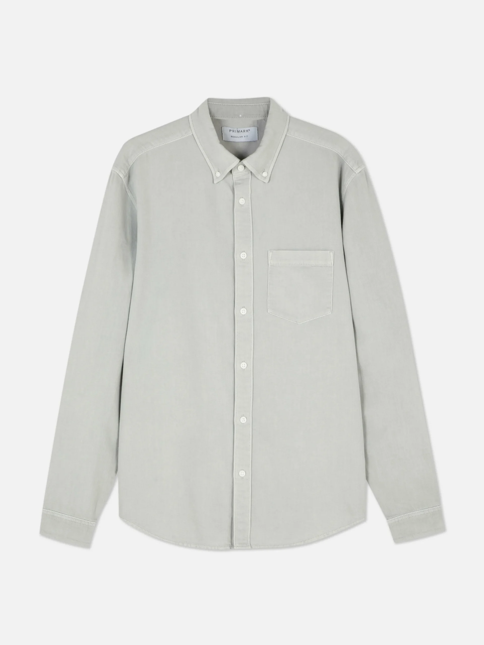 New Langärmeliges Hemd Aus Baumwoll-Twill Herren Hemden