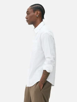 Langärmeliges Jacquardhemd Herren Hemden