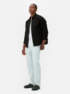 Sale Langärmeliges Jacquardhemd Herren Hemden