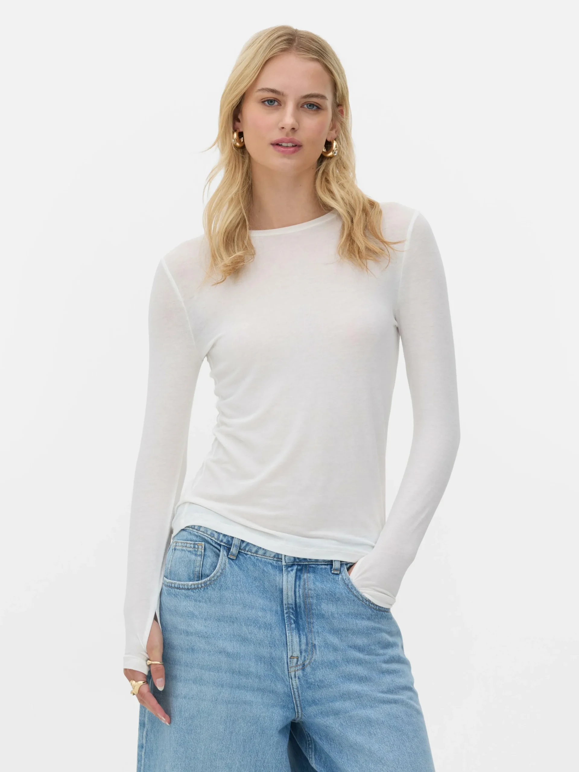 Outlet Langärmeliges „Rita Ora“ Stretch-T-Shirt Damen Tops Und T-Shirts