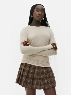 Hot Langärmeliges „Rita Ora“ Stretch-T-Shirt Damen Tops Und T-Shirts