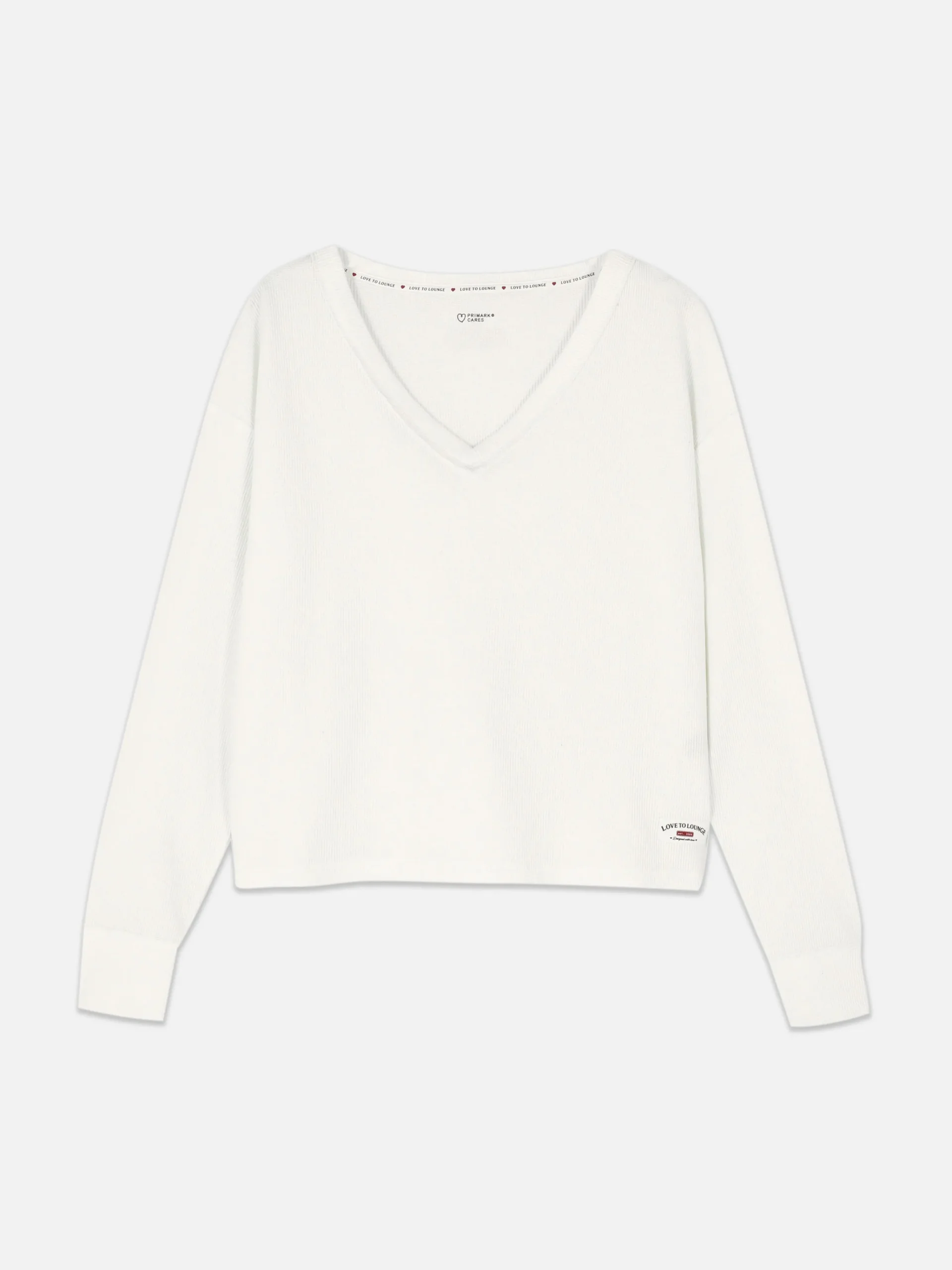 Clearance Langärmeliges Schlafanzugtop In Lässiger Passform Damen Schlafanzugoberteile