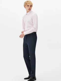 New Langärmeliges Slim-Fit-Hemd Herren Hemden