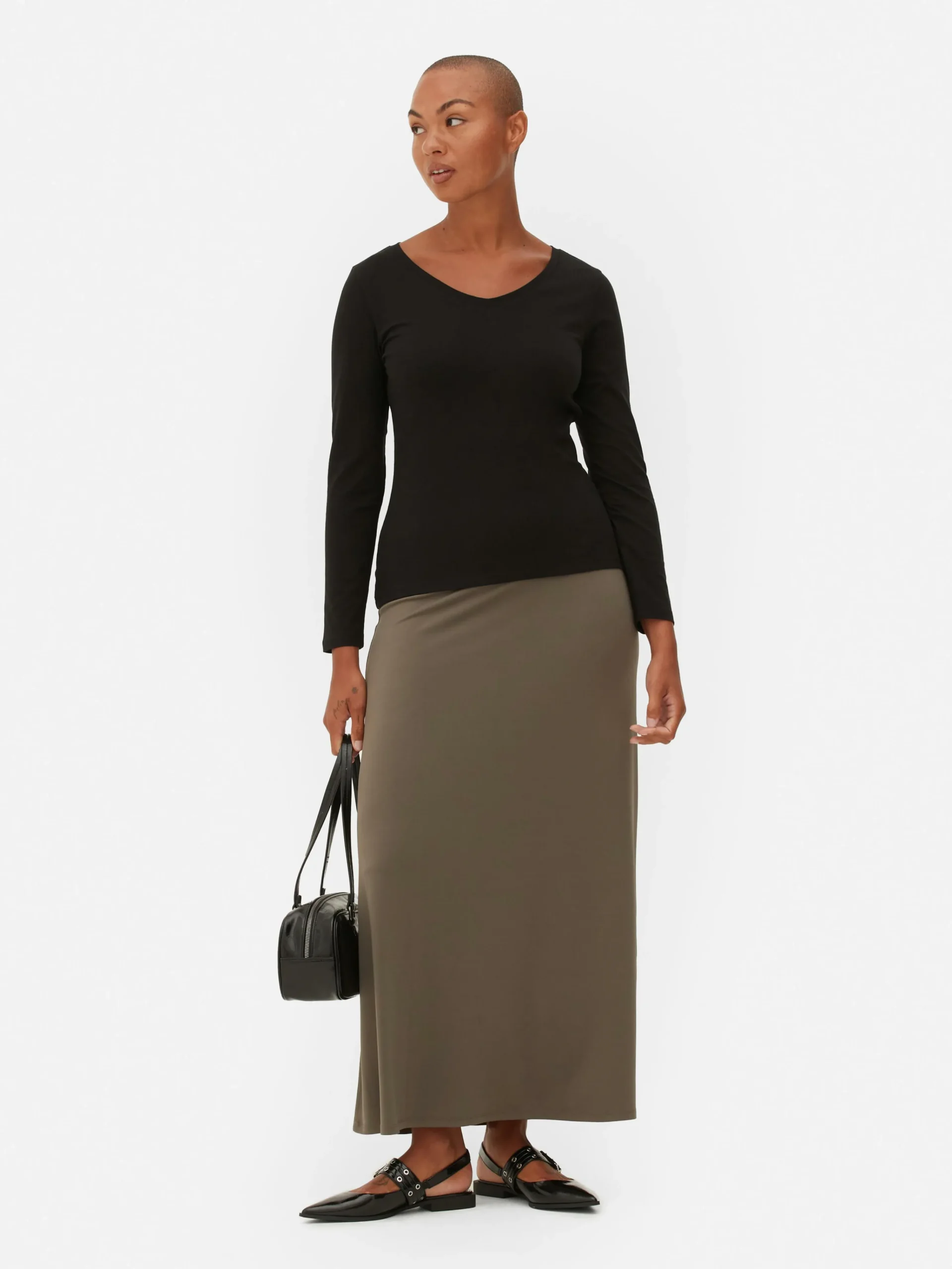 Discount Langärmeliges Stretch-T-Shirt Damen Tops Und T-Shirts