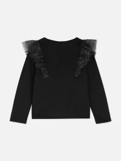 Discount Langärmeliges Top Aus Tüll Mit Rüschen Kinder Tops Und T-Shirts