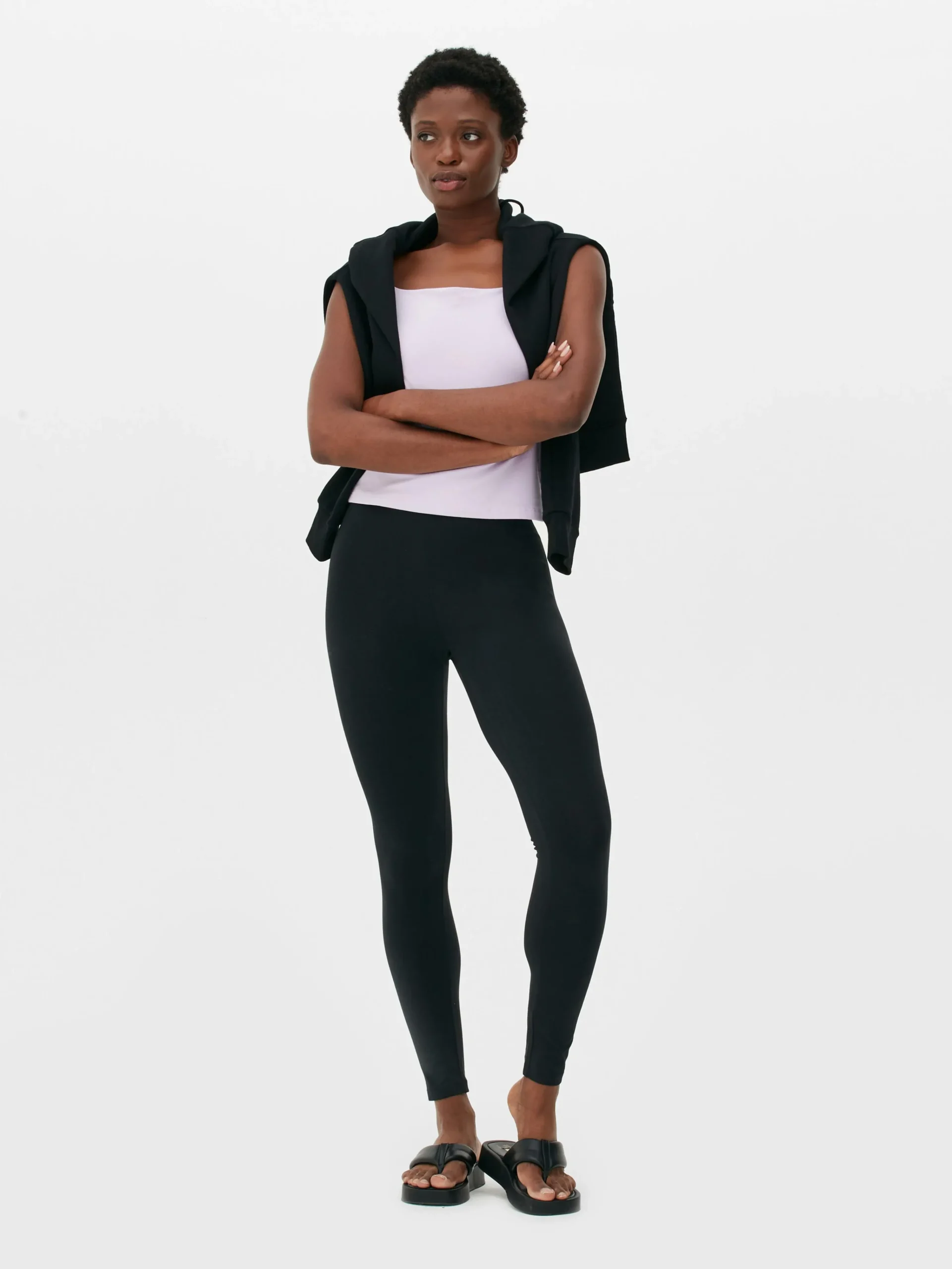 Leggings Aus Baumwolle Damen Hosen Und Leggings