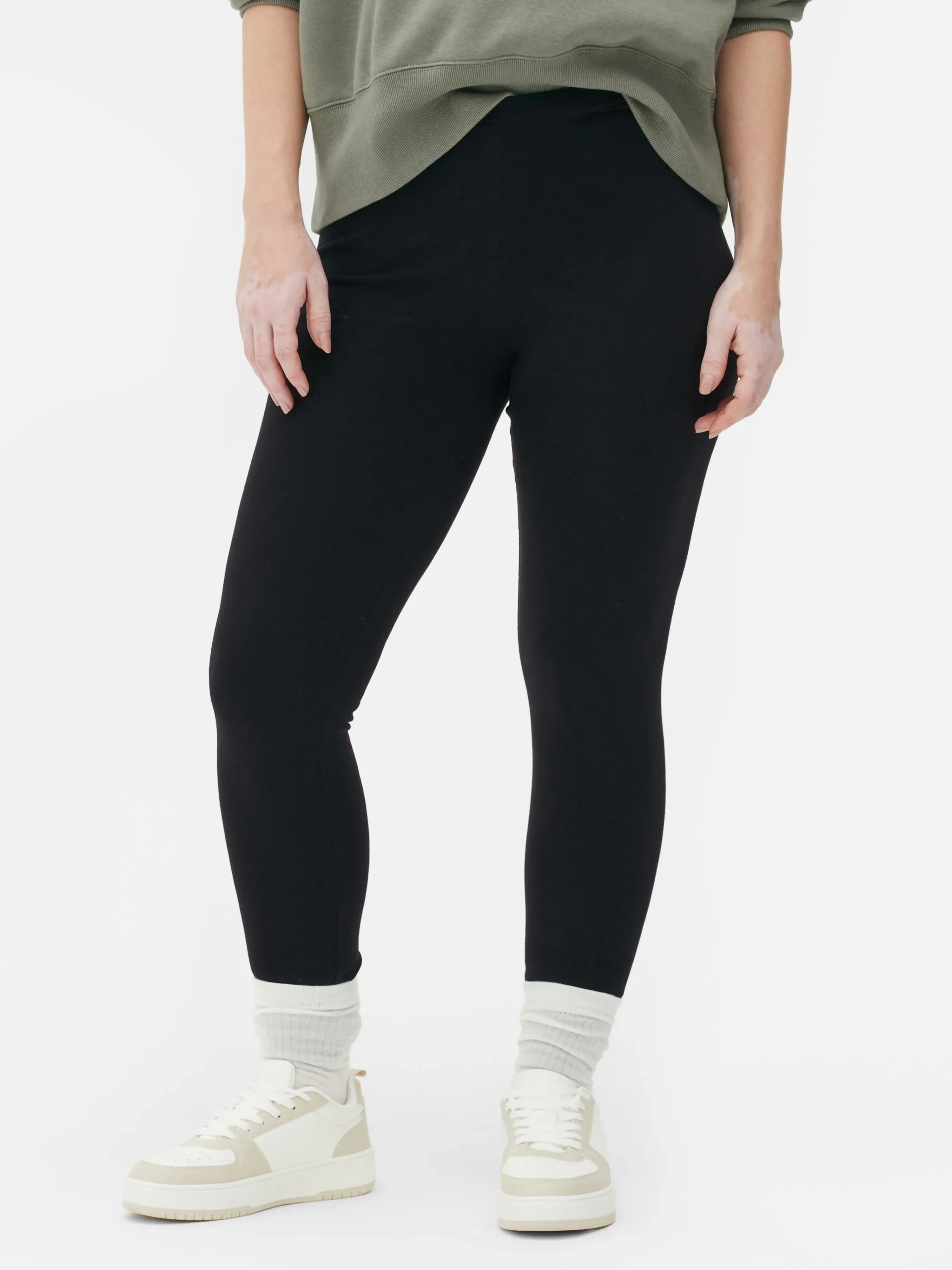 Leggings Aus Baumwolle Damen Hosen Und Leggings
