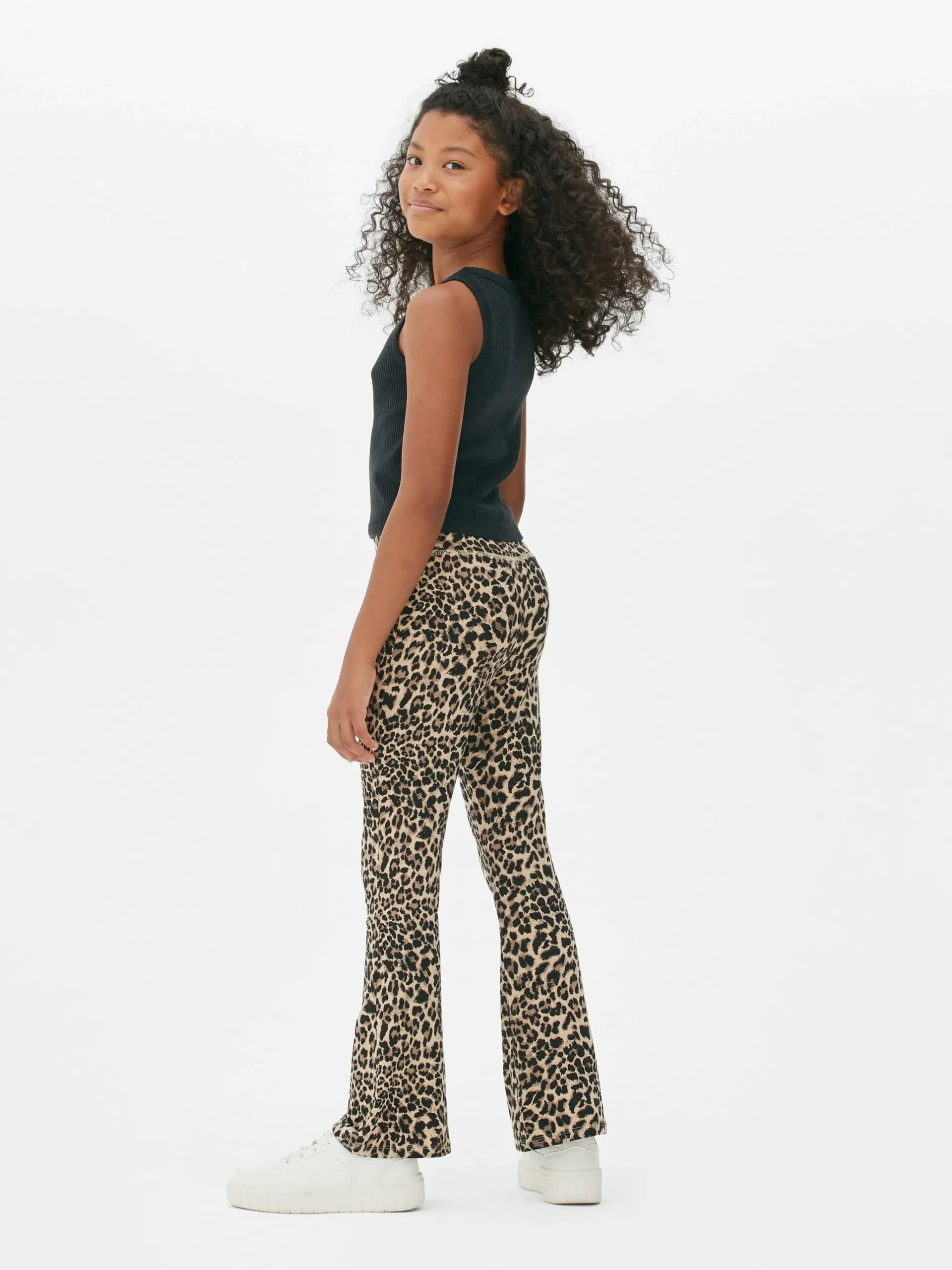 Outlet Leggings Mit Ausgestelltem Bein Und Leopardenmuster Kinder Hosen Und Leggings