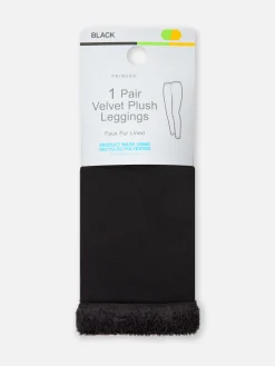 Online Leggings Mit Hohem Bund Und Plüschfutter Damen Strumpfhosen|Hosen Und Leggings
