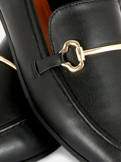 Hot Loafer Aus Kunstleder Mit Schnalle Damen Flache Schuhe