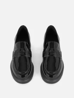 Online Loafer Mit Dicker Sohle Kinder Flache Schuhe