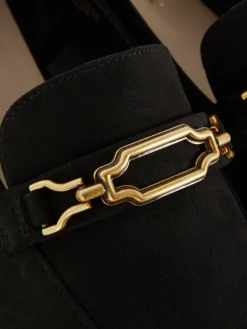 Loafer Mit Kettendetail In Weiter Passform Damen Flache Schuhe