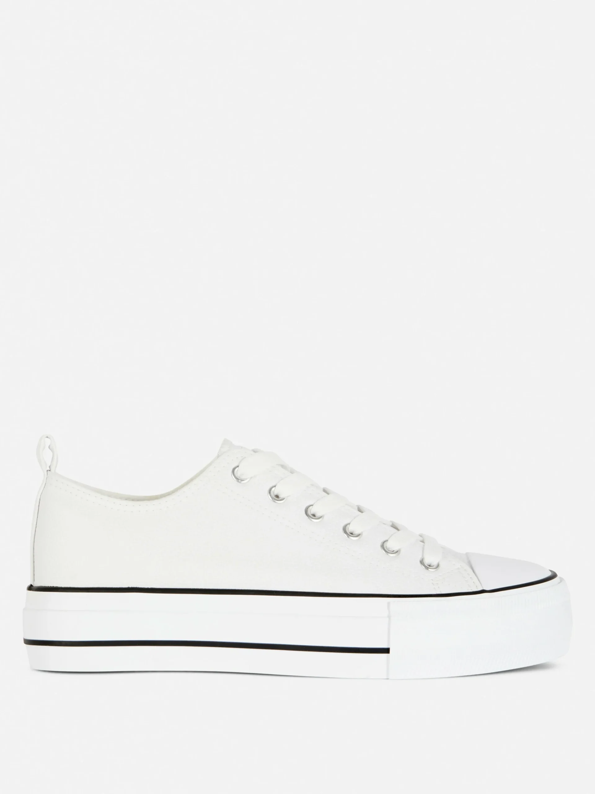 Outlet Low-Top Sneakers Aus Kunstleder Mit Plateausohle Damen Sneakers