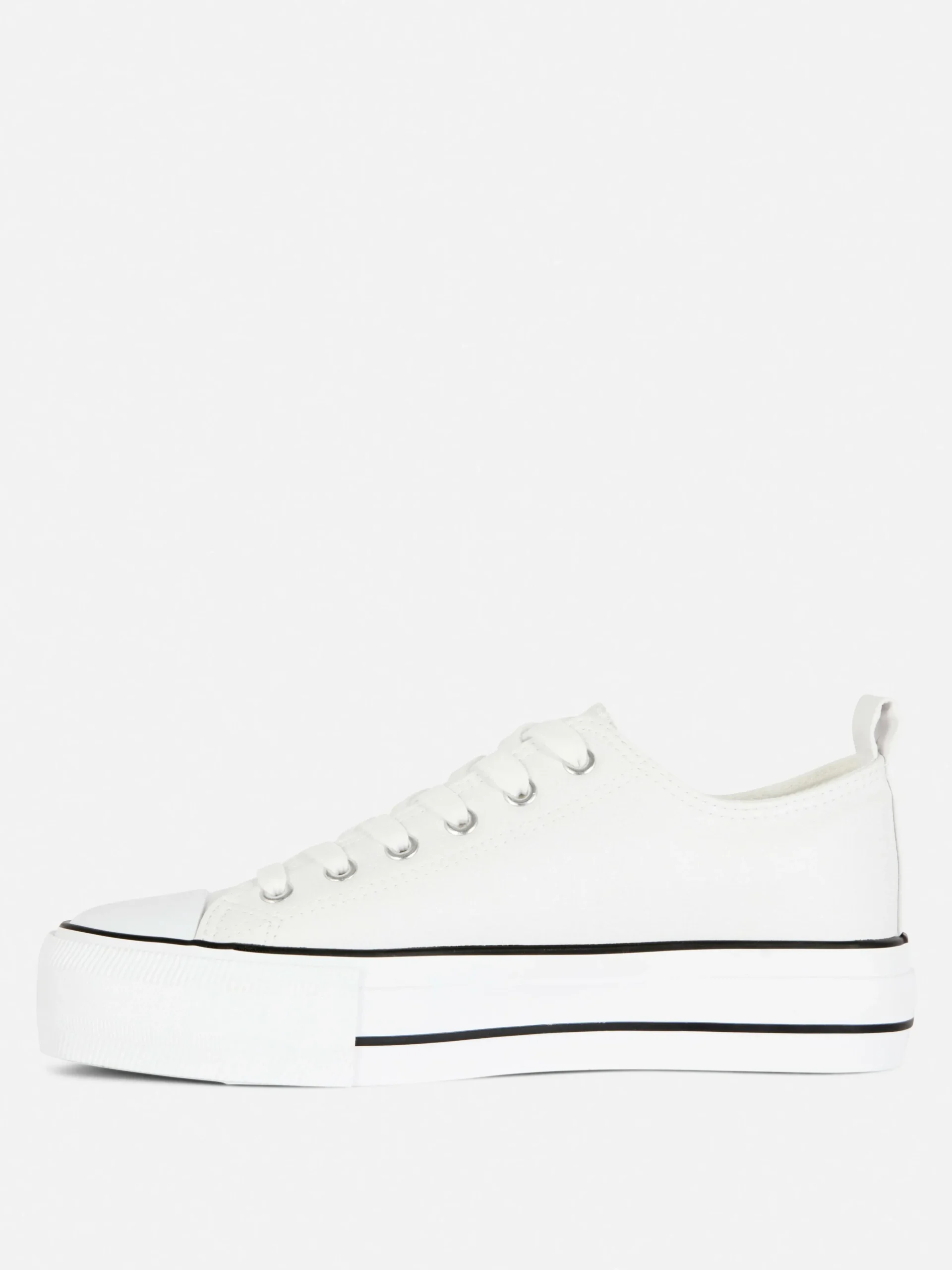 Outlet Low-Top Sneakers Aus Kunstleder Mit Plateausohle Damen Sneakers