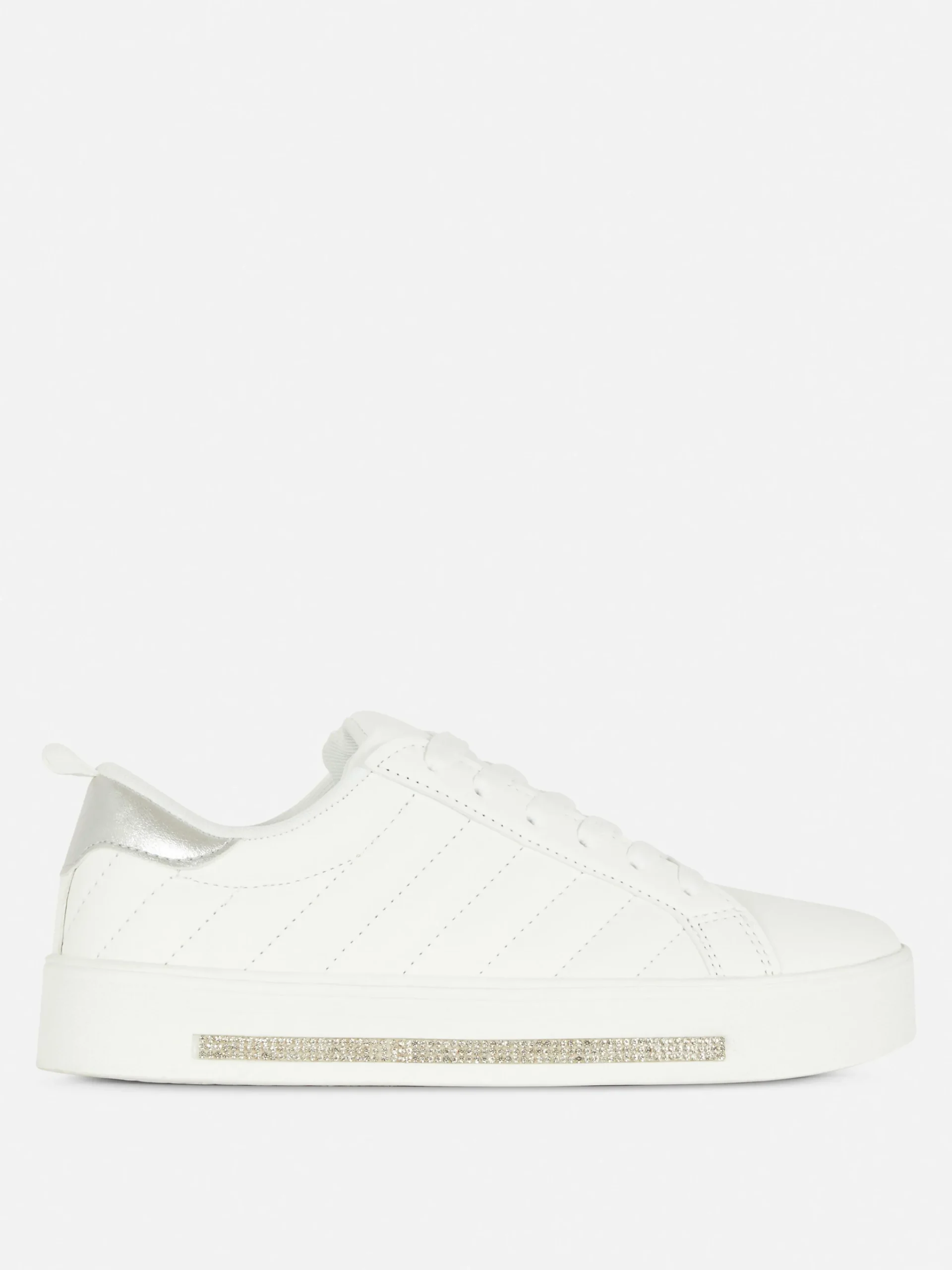 Outlet Low-Top-Sneaker Mit Strasssteinen-Detail Damen Sneakers