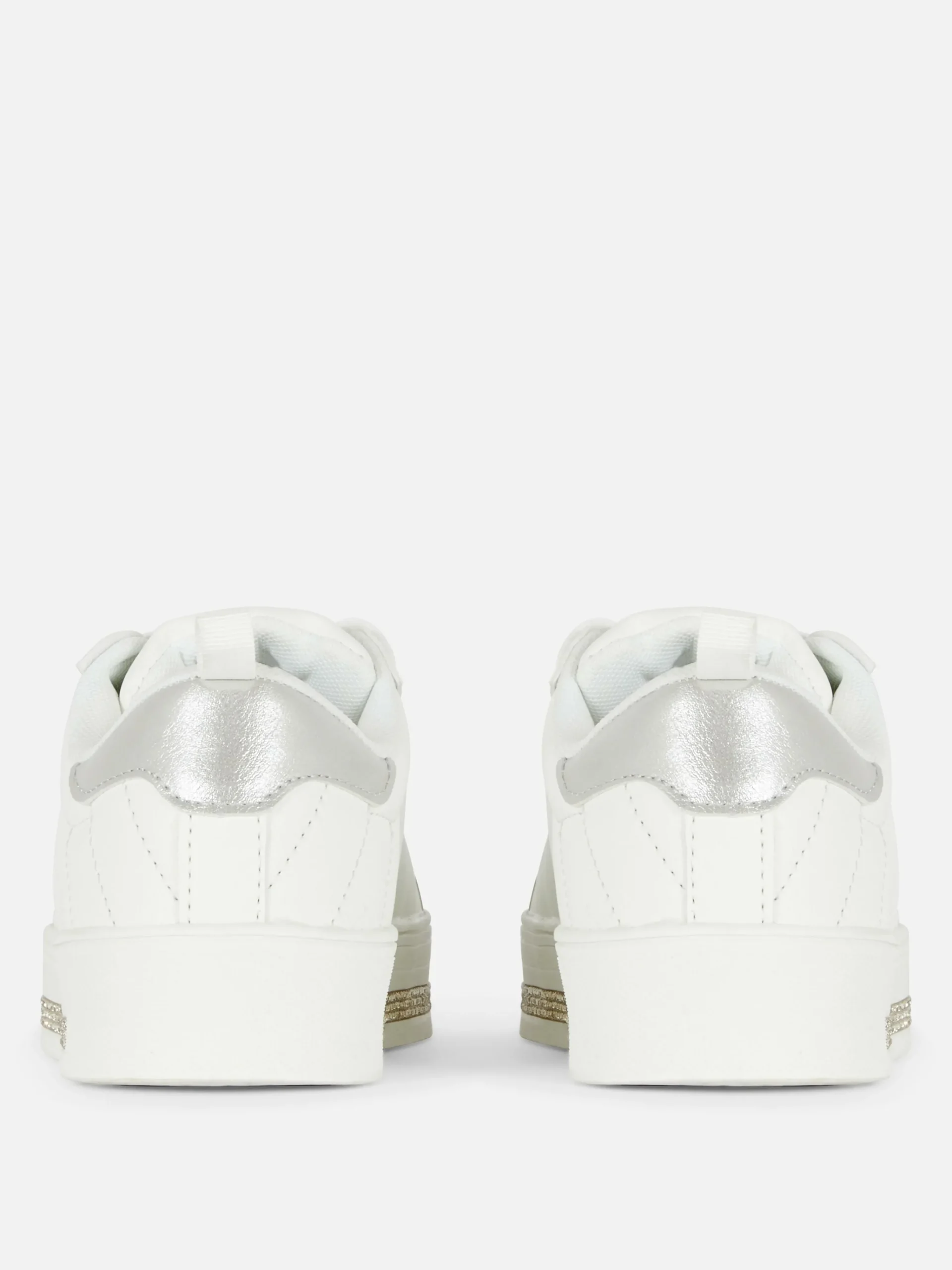 Outlet Low-Top-Sneaker Mit Strasssteinen-Detail Damen Sneakers