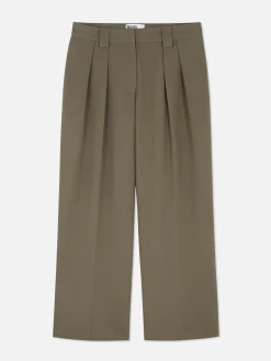 Lässige, Plissierte „Rita Ora“ Hose Mit Weitem Bein Damen Hosen Und Leggings