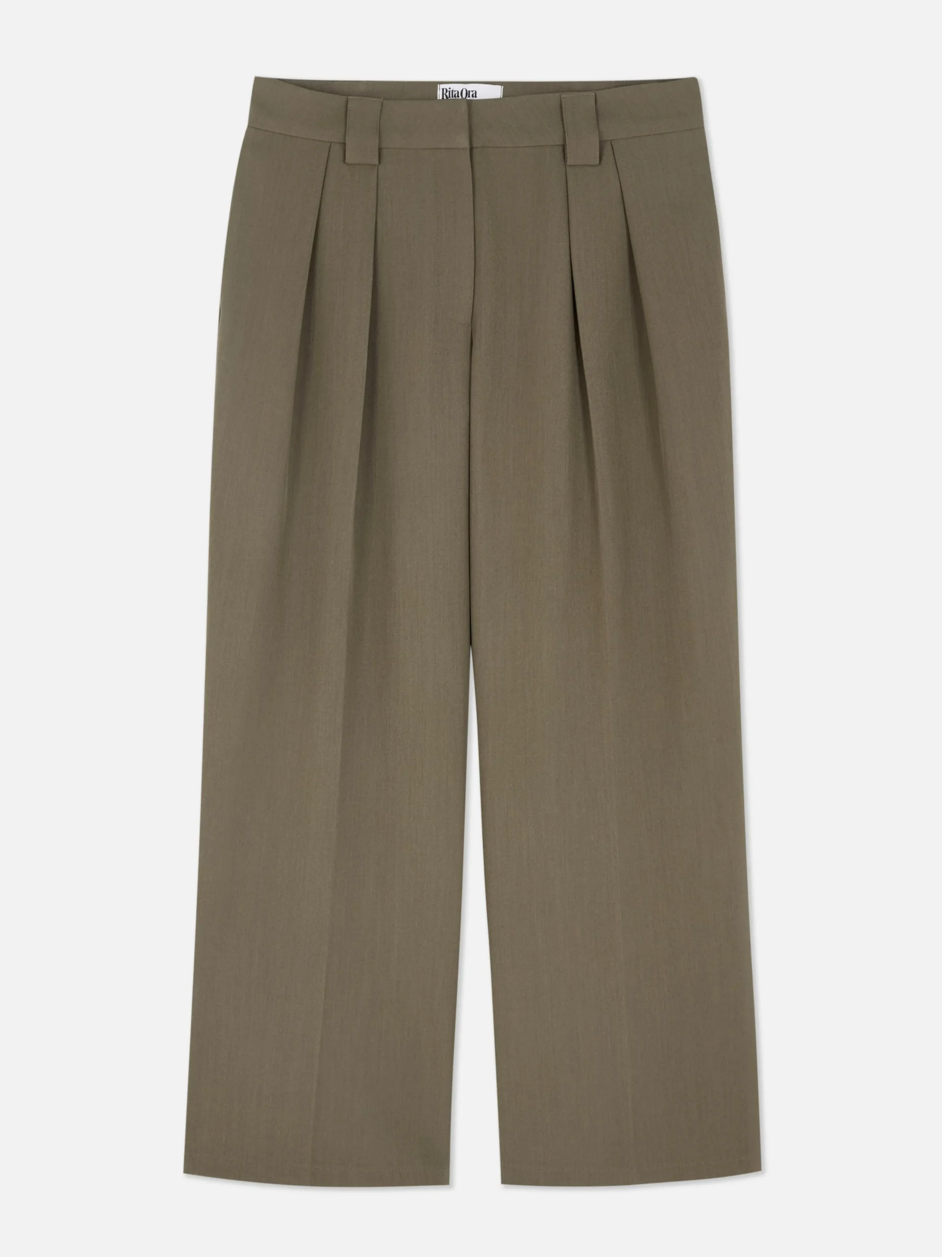 Lässige, Plissierte „Rita Ora“ Hose Mit Weitem Bein Damen Hosen Und Leggings