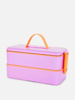 Lunchbox Mit Zwei Ebenen Koch- Und Backutensilien