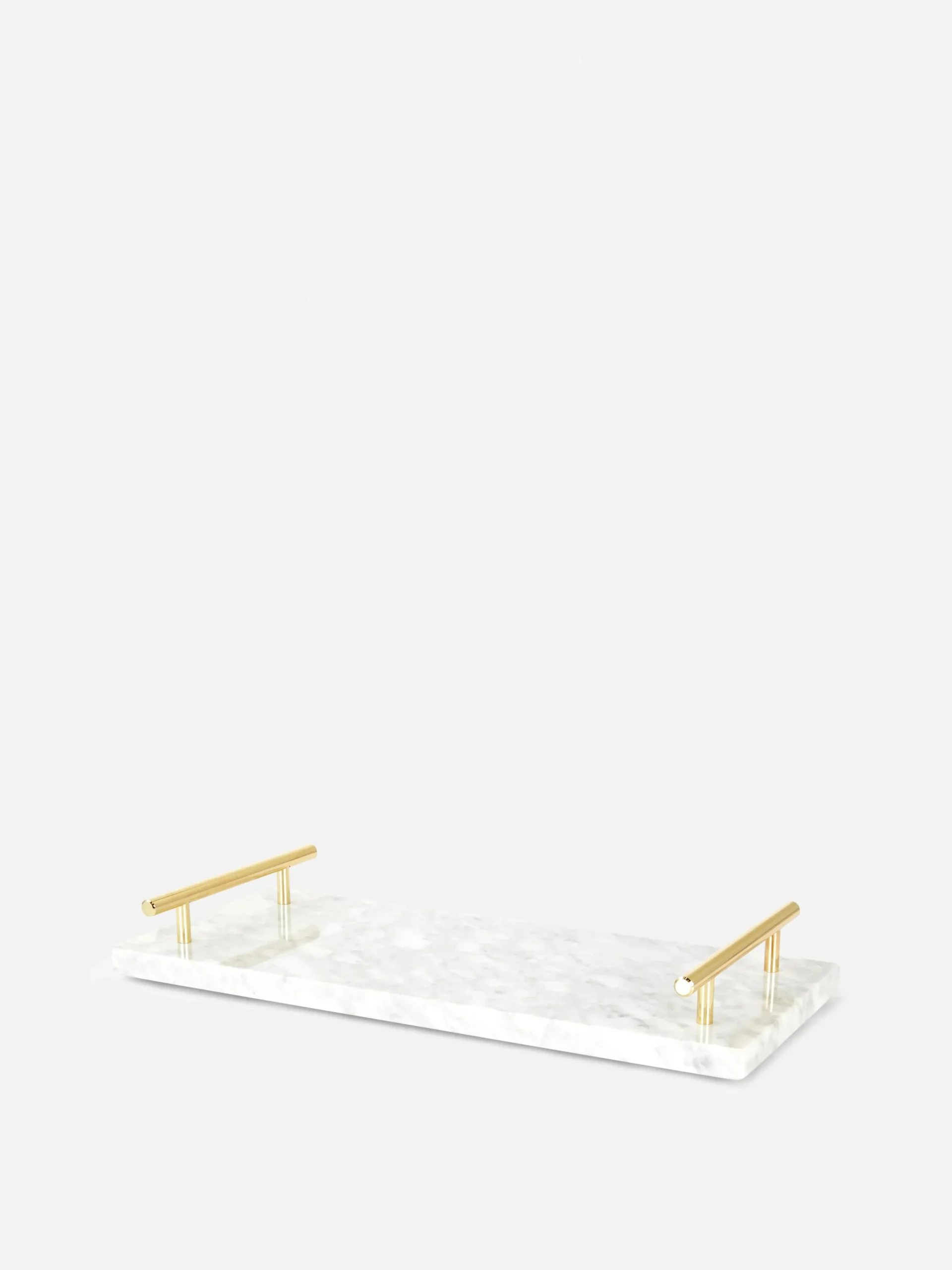 Discount Marmoriertes Serviertablett Mit Griffen Geschirr