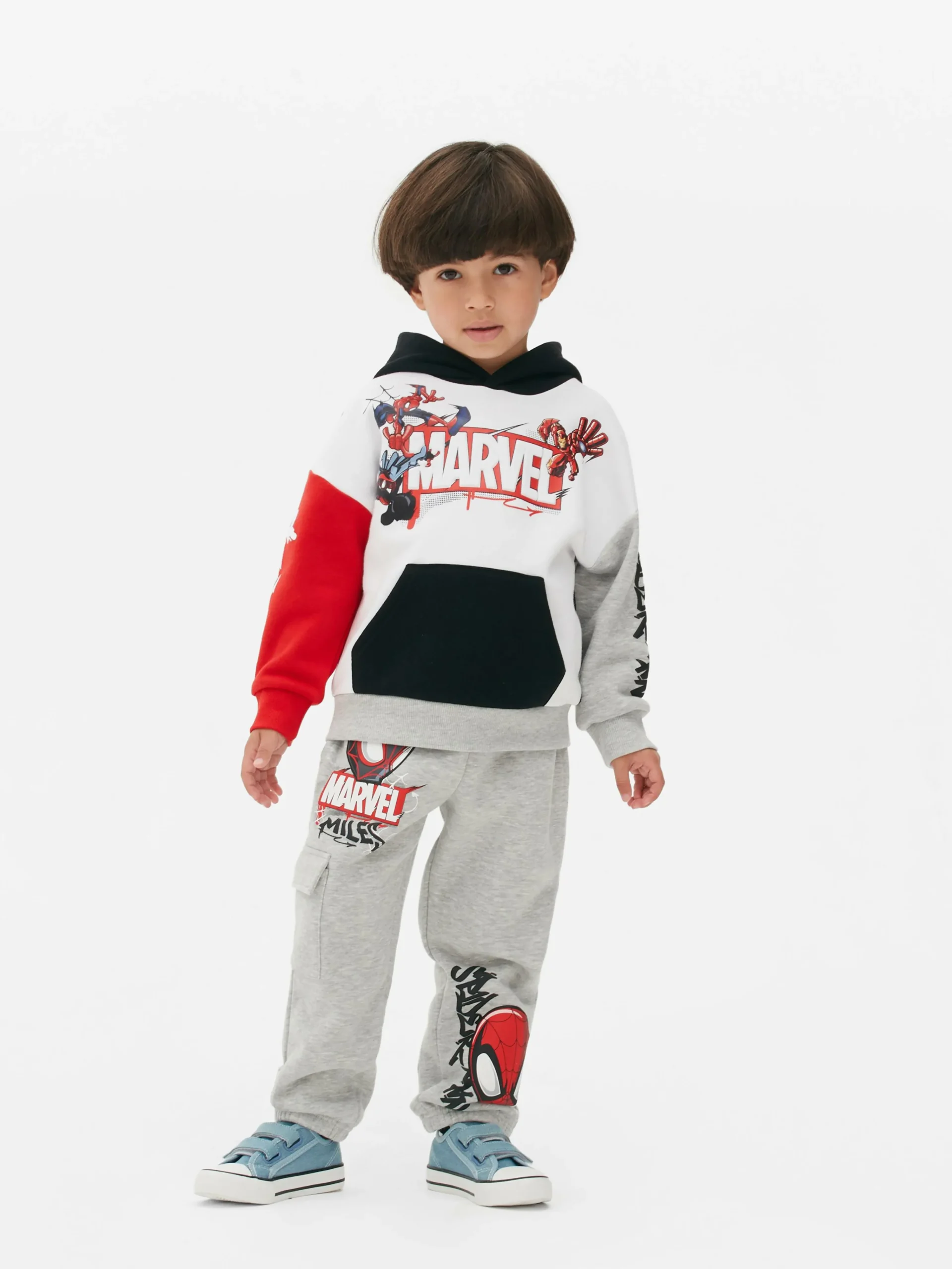New „Marvel Avengers“ Hoodie In Blockfarben Kinder Hoodies Und Sweatshirts