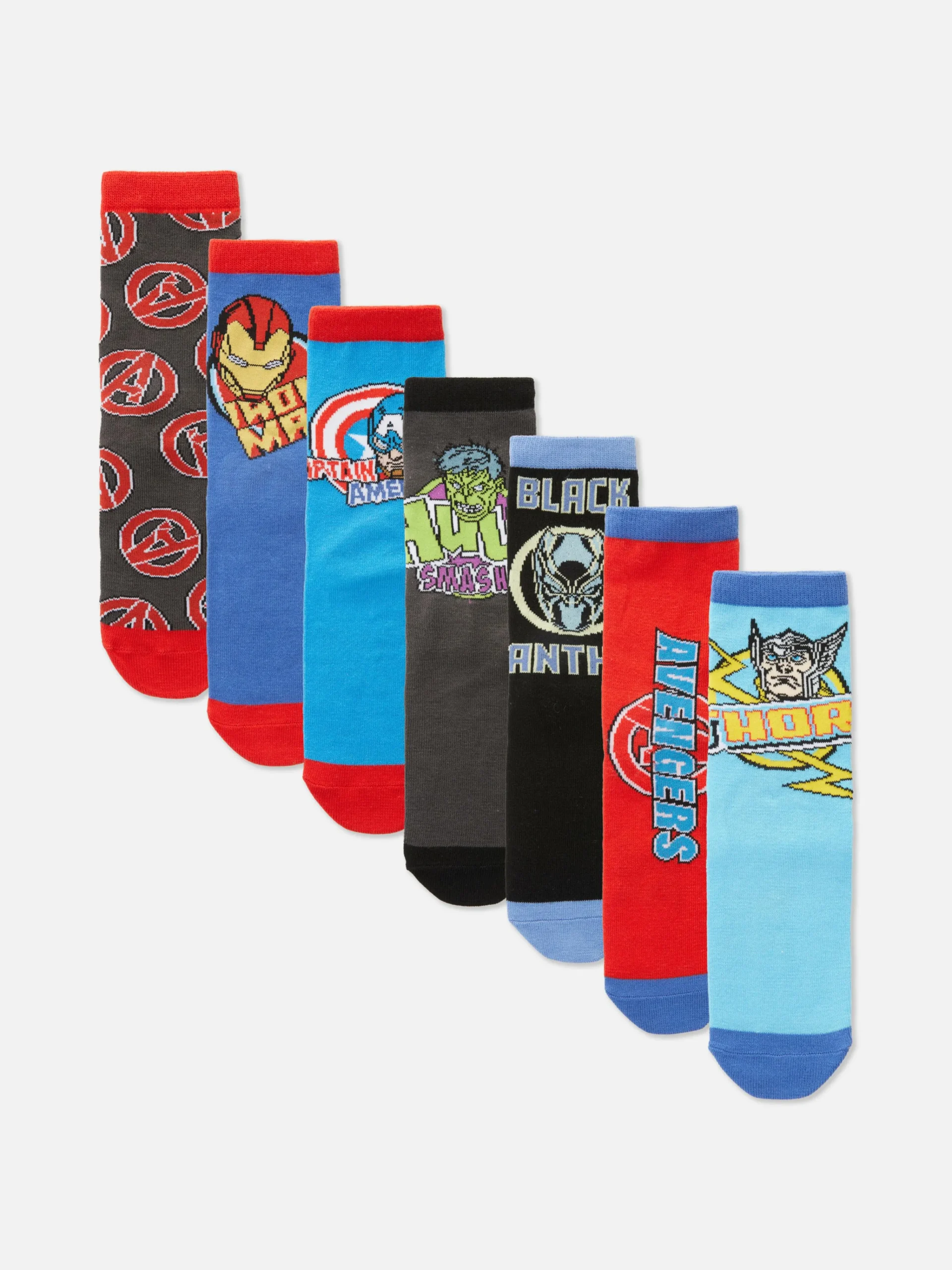 New „Marvel Avengers“-Socken, 7er-Pack Kinder Socken