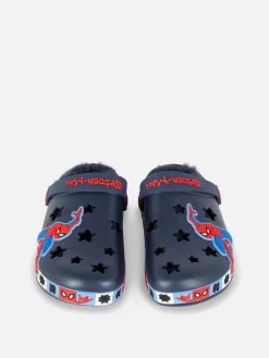 Sale „Marvel Spider-Man“ Clogs Mit Kunstfell Kinder Sandalen Und Flipflops