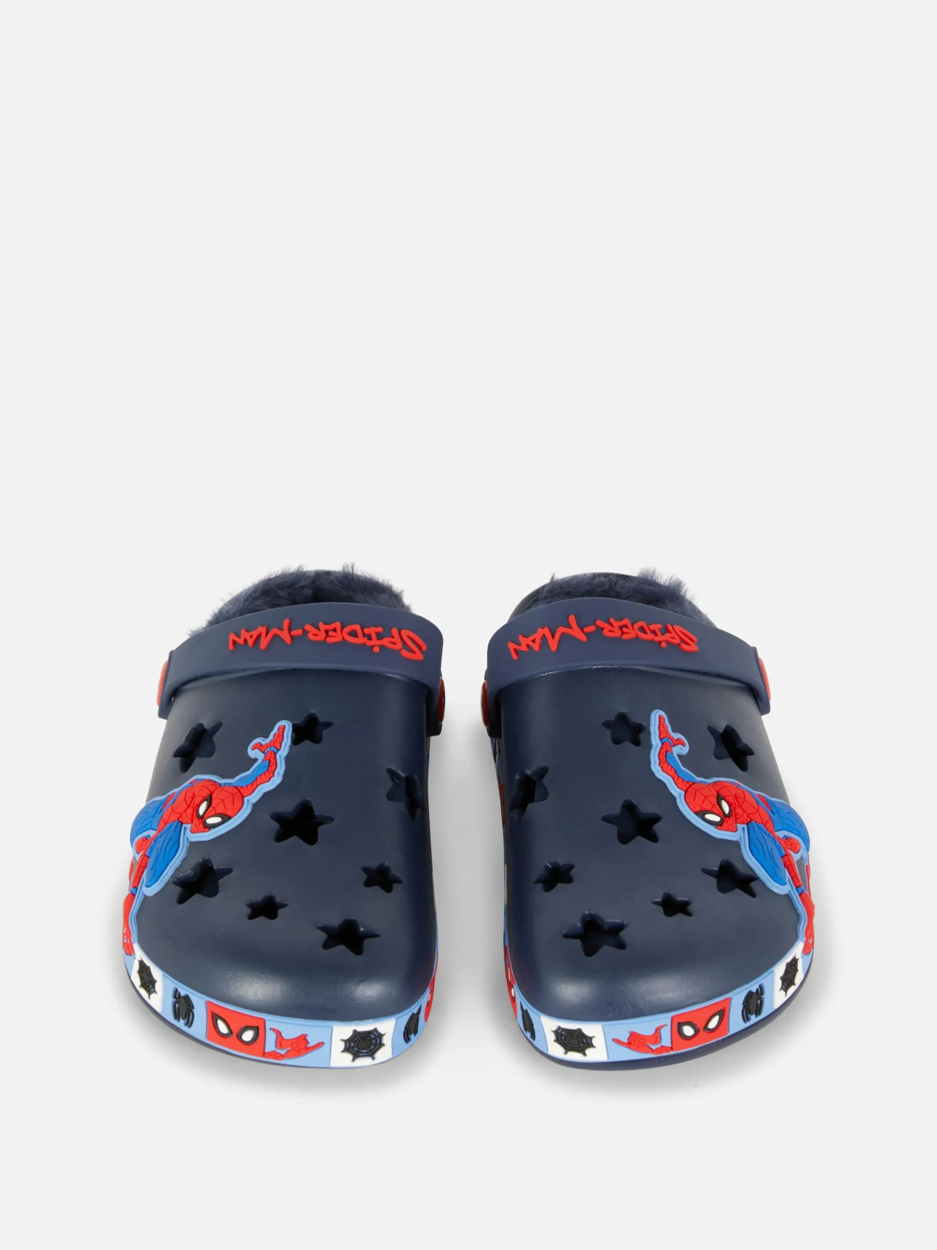 Sale „Marvel Spider-Man“ Clogs Mit Kunstfell Kinder Sandalen Und Flipflops