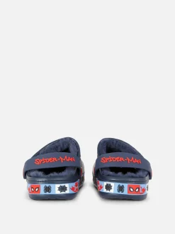 Sale „Marvel Spider-Man“ Clogs Mit Kunstfell Kinder Sandalen Und Flipflops