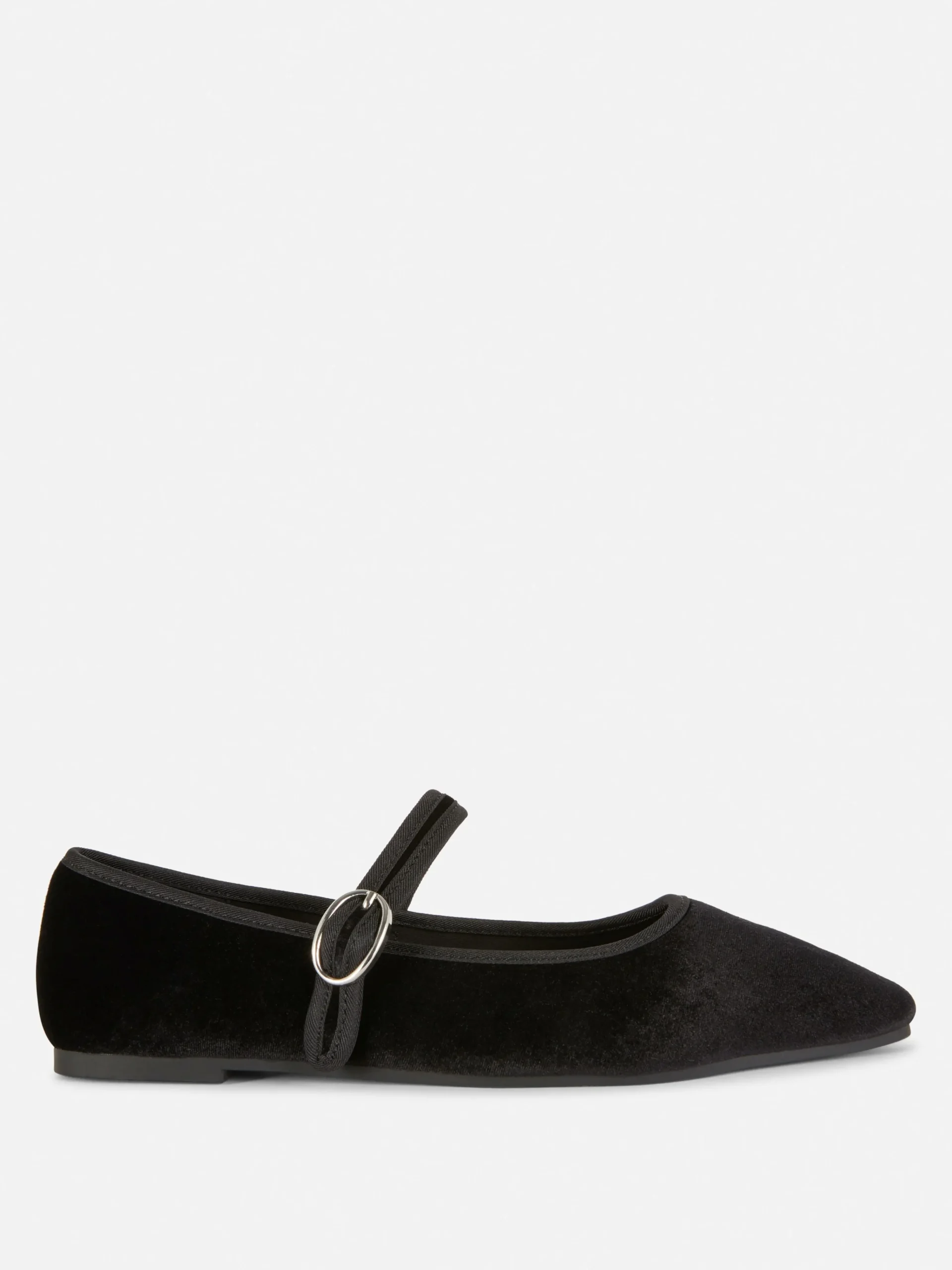 Mary Jane Ballerinas Aus Samt Damen Flache Schuhe