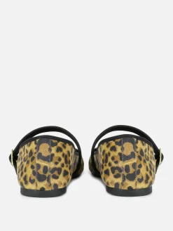 New Mary Jane Ballerinas Mit Leopardenmuster Damen Flache Schuhe