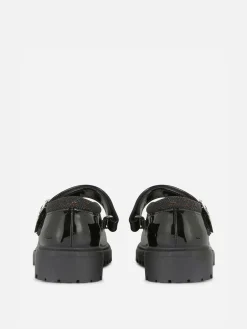 Hot Mary Janes Mit Glitzerstern Kinder Flache Schuhe