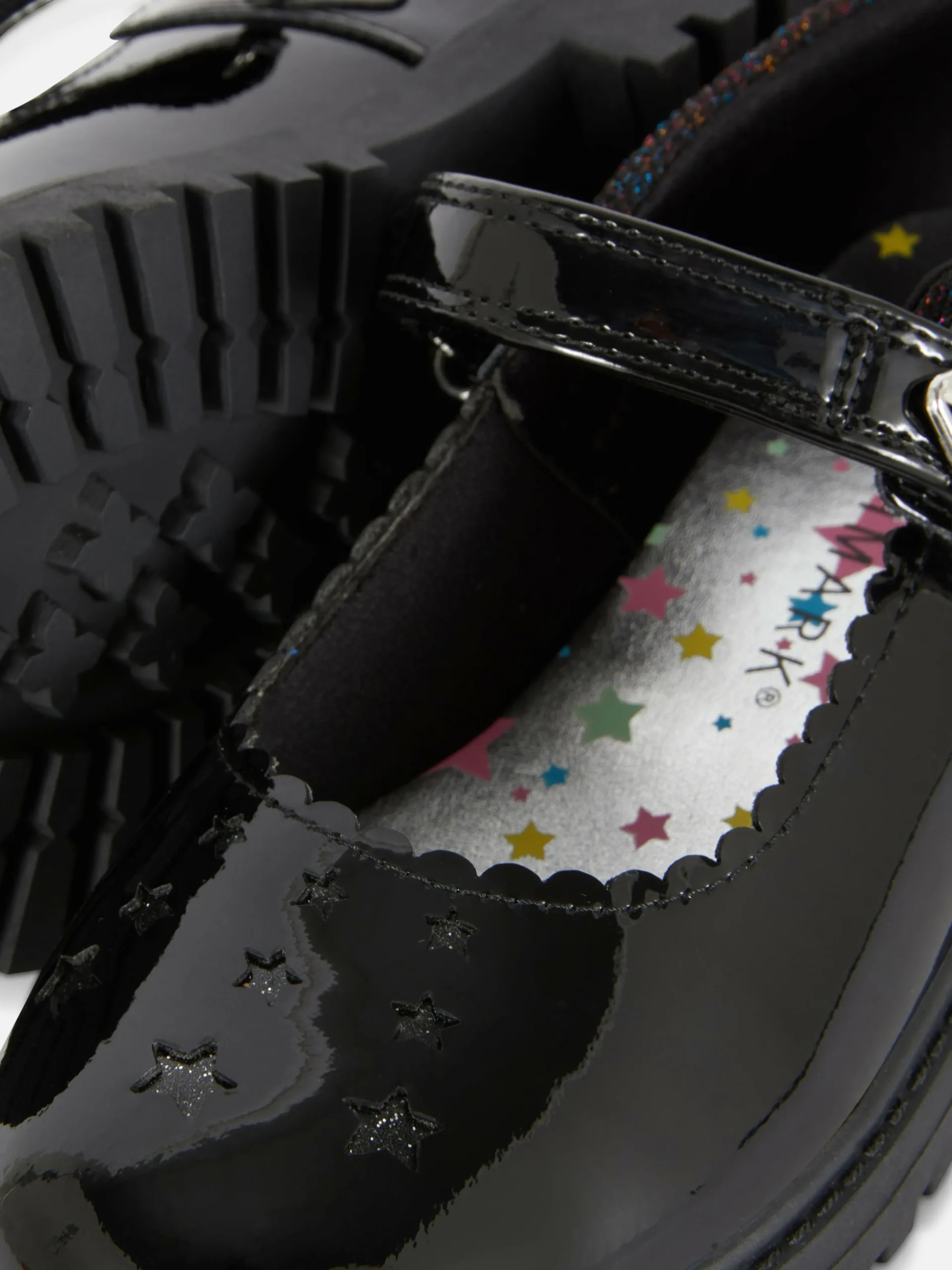 Hot Mary Janes Mit Glitzerstern Kinder Flache Schuhe